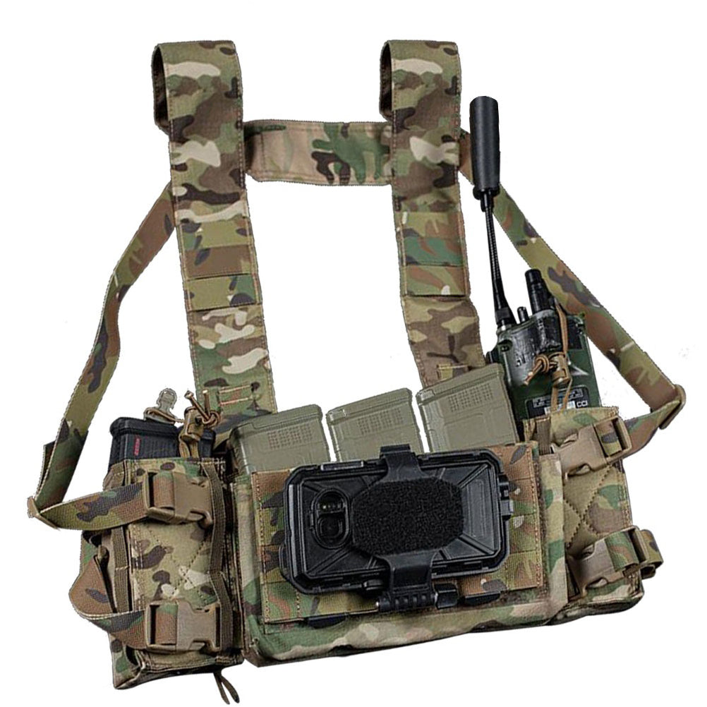 SINAIRSOFT Tactical MOLLE Panel Micro Fight Chassis Hanging Front Hook Cover for Chest Rig