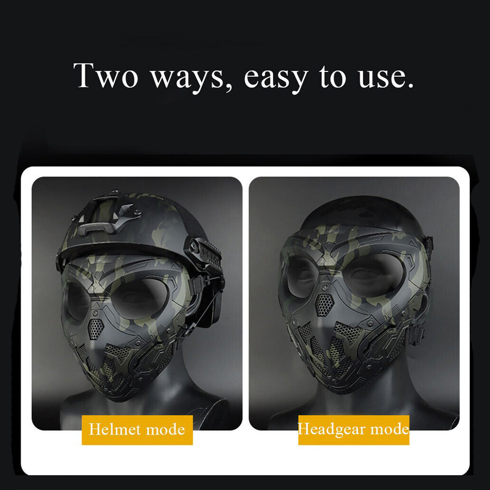 SINAIRSOFT Tactical Lurker Skull Mask Full Face Airsoft CS Protective Mask