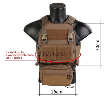 EMERSONGEAR Tactical FCS Slicker Plate Carrier Sack Pouch Micro Fight Chassis Vest