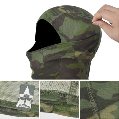 SINAIRSOFT Tactical Camouflage Full Face Mask Hunting Hood Headwear Thermal Hats
