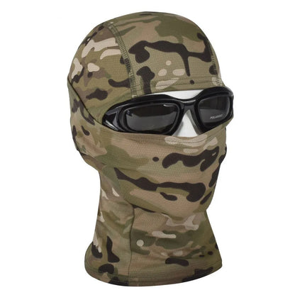 SINAIRSOFT Tactical Camo Full Hat Face Mask Neck Scarf Windproof Cycling Protect