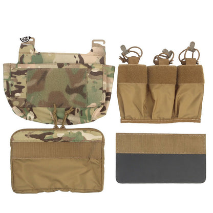 SINAIRSOFT Tactical G-hook DOPE Front Flap Pouch Triple Mag Pack MOLLE Panel Chest Rig Bag