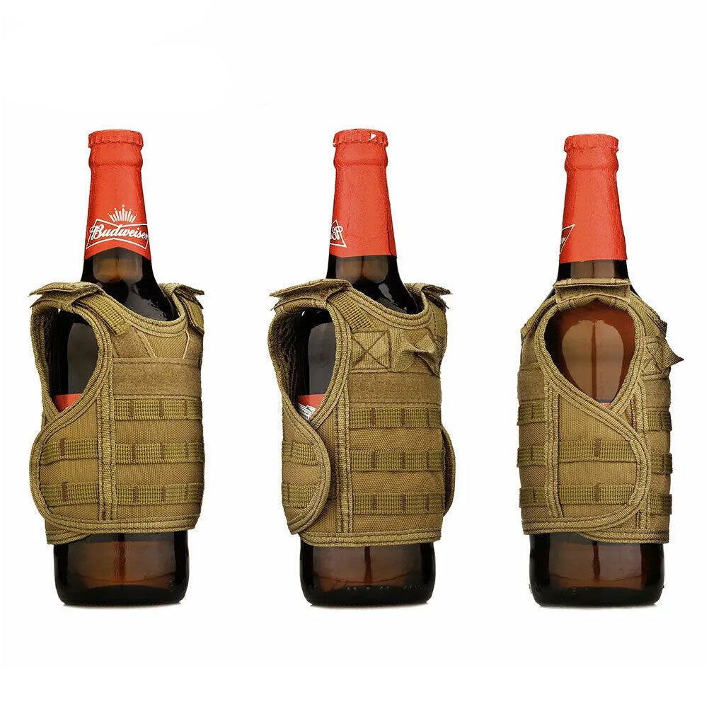 SINAIRSOFT Tactical Beer Bottle vest Cover Mini Miniature Molle Vest