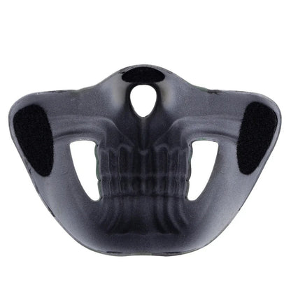 SINAIRSOFT Tactical Skull Half Face Mask Cosplay Samurai Kabuki Airsoft Protect Cover