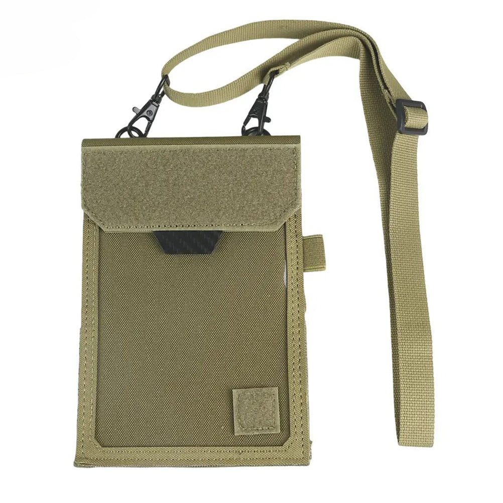 SINAIRSOFT Tactical ID Card Holder Hook & Loop Patch Badge Credit Bag Neck Lanyard Key Ring