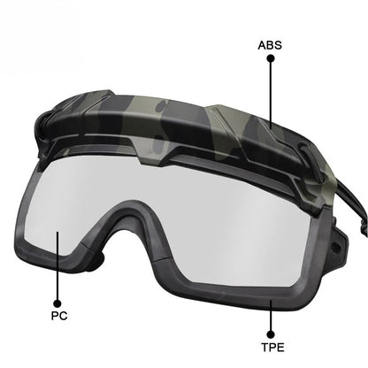 SINAIRSOFT Tactical Helmet Safety Goggles  Hunting Protective Glasses