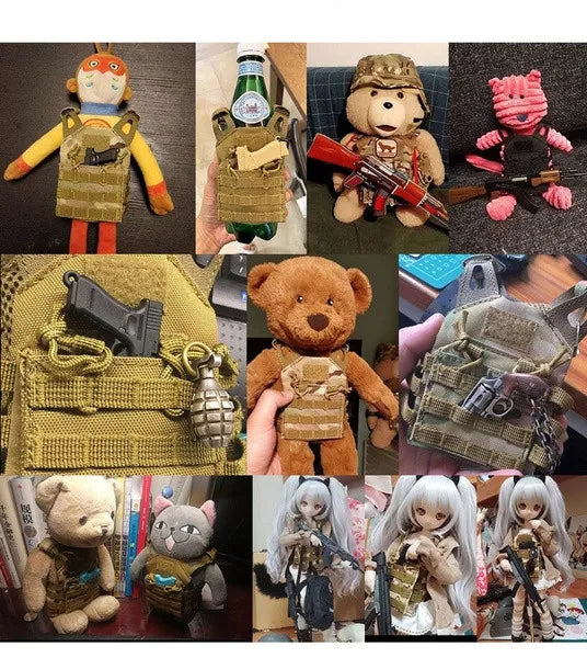 SINAIRSOFT Tactical Beer Bottle vest Cover Mini Miniature Molle Vest
