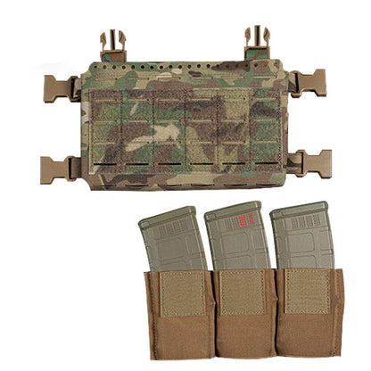 SINAIRSOFT Tactical Chest Rig Vest MK5 Micro Fight Chassis MOLLE Carrier 5.56 Mag Pouch