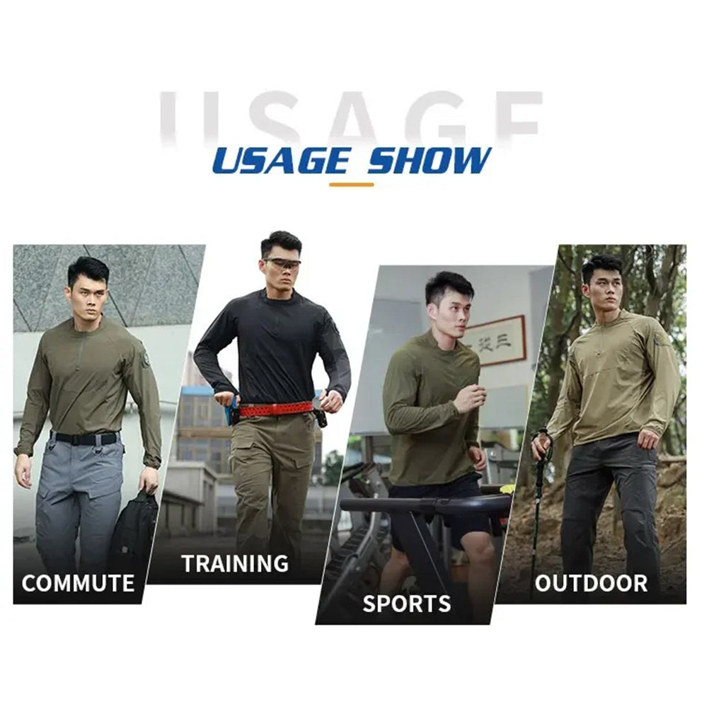 EMERSONGEAR Blue Label Hunter Sun-protection T-shirt Polo Shirt UPF100+ Daily Tops Tshirt