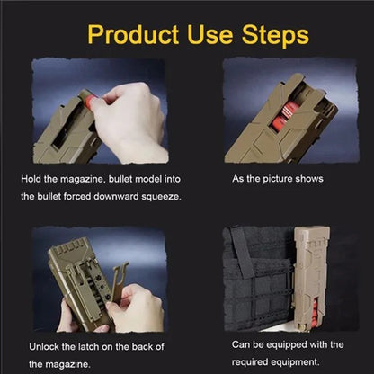 SINAIRSOFT Tactical 10 Round Shotgun Shell 12G Ammo Quick Reload Holder Carrier Pouch