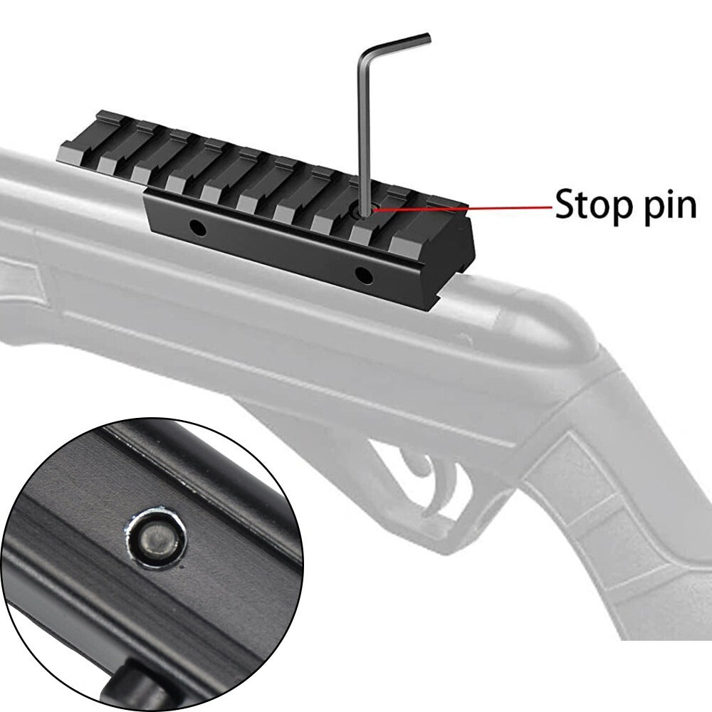SINAIRSOFT Extend Scope Mount Dovetail 11mm to 20mm Rifle Weaver Picatinny Rail Adaper