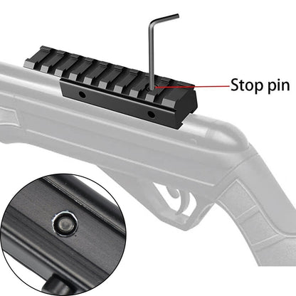 SINAIRSOFT Extend Scope Mount Dovetail 11mm to 20mm Rifle Weaver Picatinny Rail Adaper