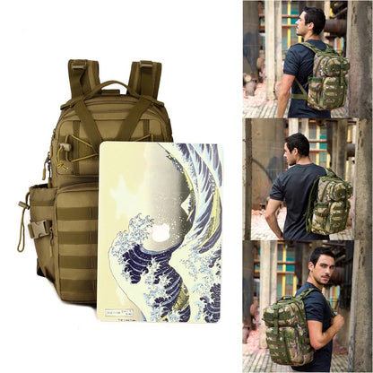 SINAIRSOFT 30L Tactical Backpack Molle Waterproof  Assault Camping Trekking Rucksack