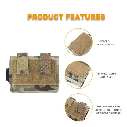 SINAIRSOFT Tactical Helmet Removable Rear Pouch Counterweight Battery Cover Bag