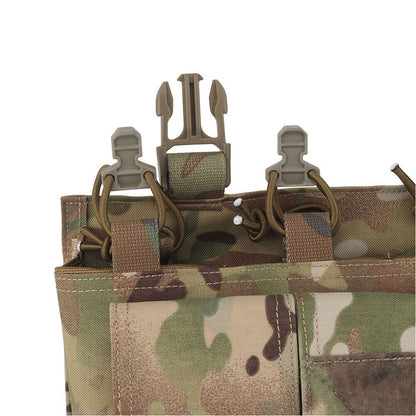SINAIRSOFT Tactical Magazine Pouch Open Top 5.56 Rifle Mag Holder Vest Front Panel