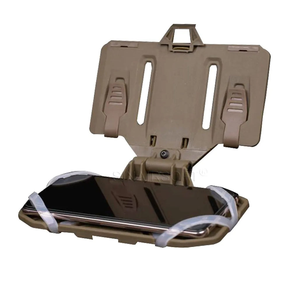 SINAIRSOFT Tactical Vest Front Folded Navigation Board Mobile Phone Holder Phone Bag