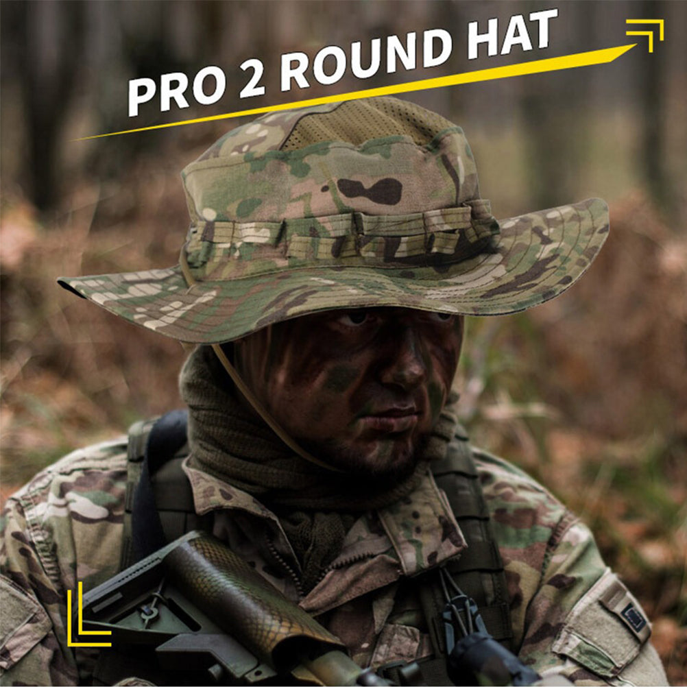 SINAIRSOFT Tactical PRO Second Generation Camo Round Edge Hat Summer Sunshade Hats
