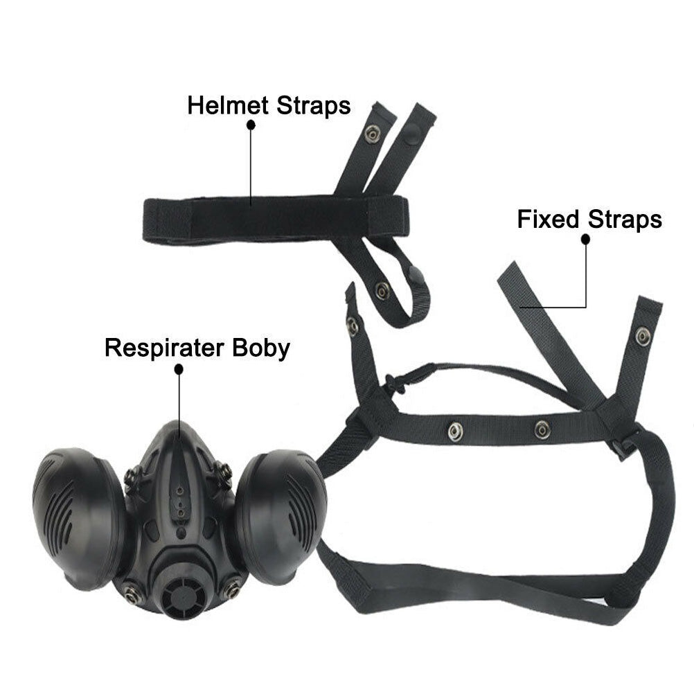 SINAIRSOFT Tactical Protect Half Face Mask Bilateral Respirator Facepiece