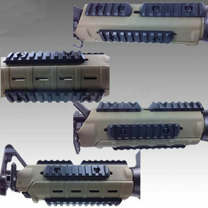 SINAIRSOFT M-Lok Rail Section 5 7 9 11 Slot Polymer Picatinny Rail M-LOK Rail 4 Pcs