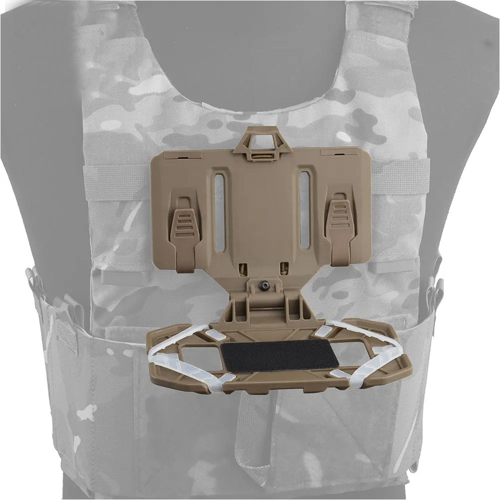 SINAIRSOFT Tactical Vest Front Folded Navigation Board Mobile Phone Holder Phone Bag