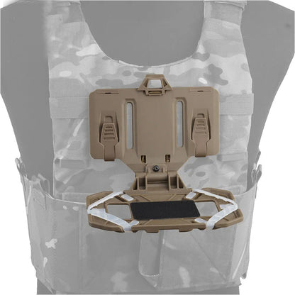 SINAIRSOFT Tactical Vest Front Folded Navigation Board Mobile Phone Holder Phone Bag