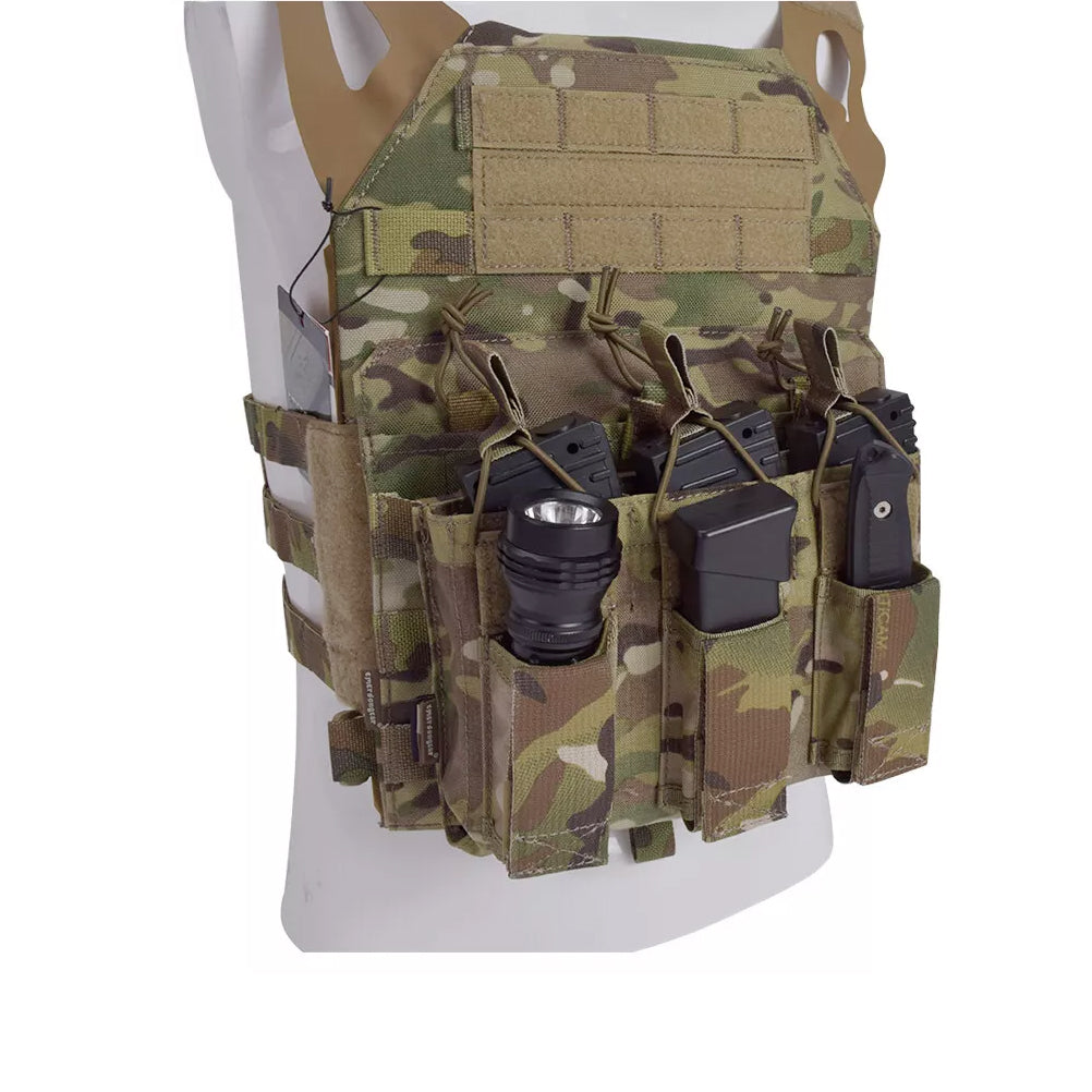 EMERSONGEAR Tactical Triple Open Top Molle Magazine Pouch