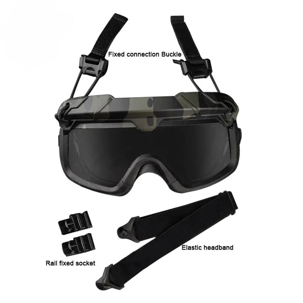 SINAIRSOFT Tactical Helmet Safety Goggles  Hunting Protective Glasses