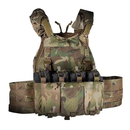 SINAIRSOFT Tactical Magazine Pouch Open Top 5.56 Rifle Mag Holder Vest Front Panel
