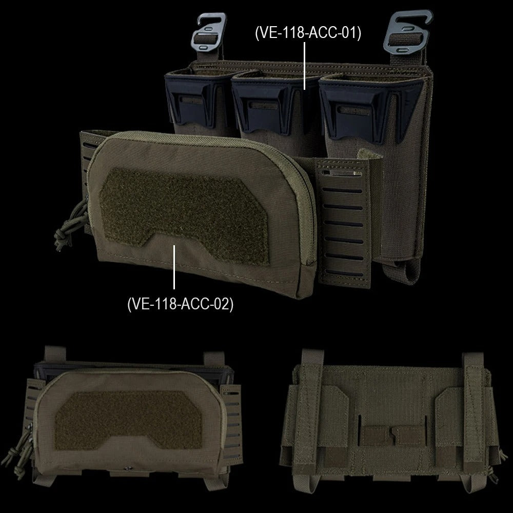 SINAIRSOFT Tactical Placard 2Nd Layer Admin Pouch For Pincer Triple Magazine Pocket