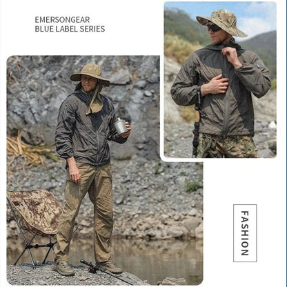 EMERSONGEAR UPF100+ Sun Protective Jacket Ultra Lightweight Breathable Men's Coat
