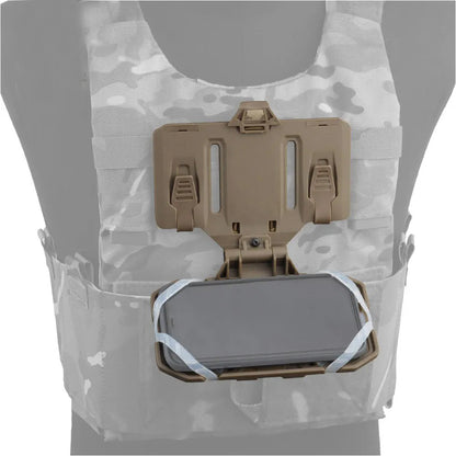 SINAIRSOFT Tactical Vest Front Folded Navigation Board Mobile Phone Holder Phone Bag