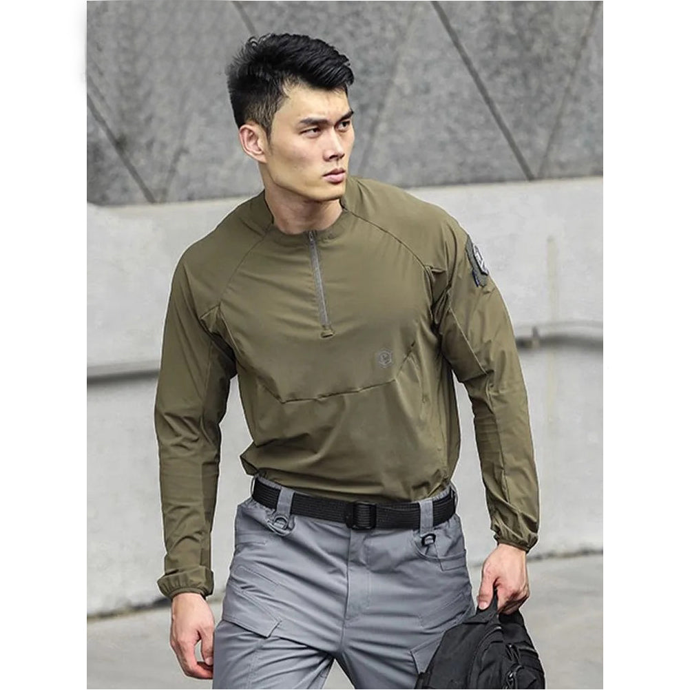 EMERSONGEAR Blue Label Hunter Sun-protection T-shirt Polo Shirt UPF100+ Daily Tops Tshirt