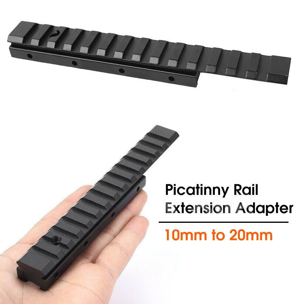 SINAIRSOFT Extend Scope Mount Dovetail 11mm to 20mm Rifle Weaver Picatinny Rail Adaper