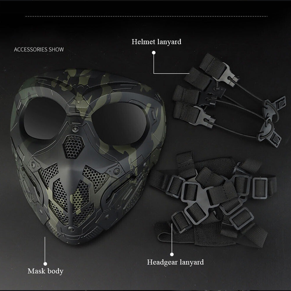 SINAIRSOFT Tactical Lurker Skull Mask Full Face Airsoft CS Protective Mask