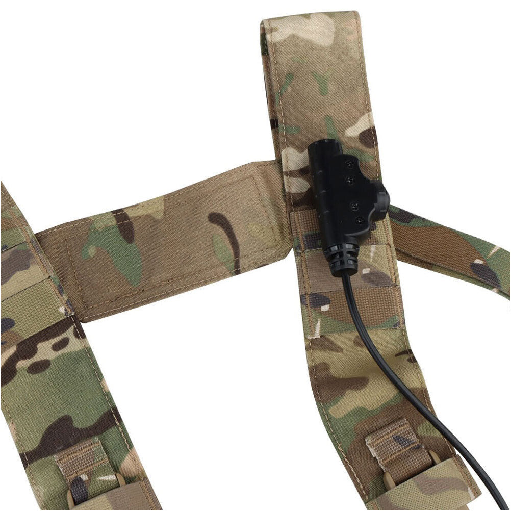 SINAIRSOFT Tactical Chest Rig Vest MK5 Micro Fight Chassis MOLLE Carrier 5.56 Mag Pouch