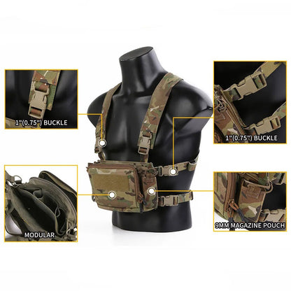 EMERSONGEAR D3CR Micro Tactical Chest Mount  MOLLE Vest Chest Gear