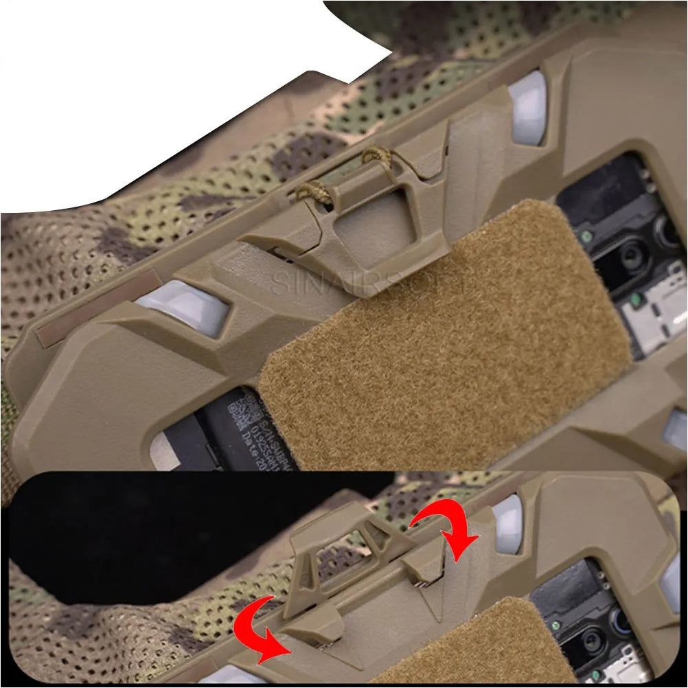 SINAIRSOFT Tactical Vest Front Folded Navigation Board Mobile Phone Holder Phone Bag