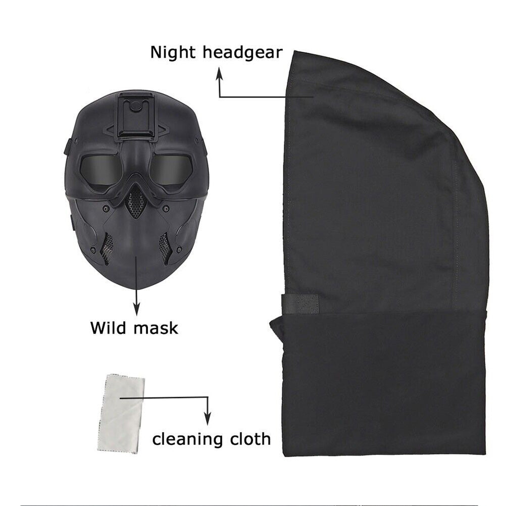 SINAIRSOFT Full Face Tactical Breathable W/ Headgear Mask