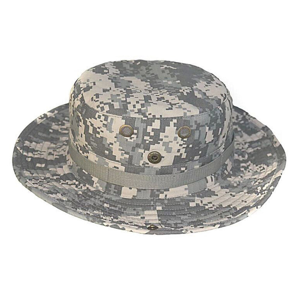 SINAIRSOFT Tactical Boonie Hat Camo Bucket Wide Brim Sun Fishing Bush Booney Cap