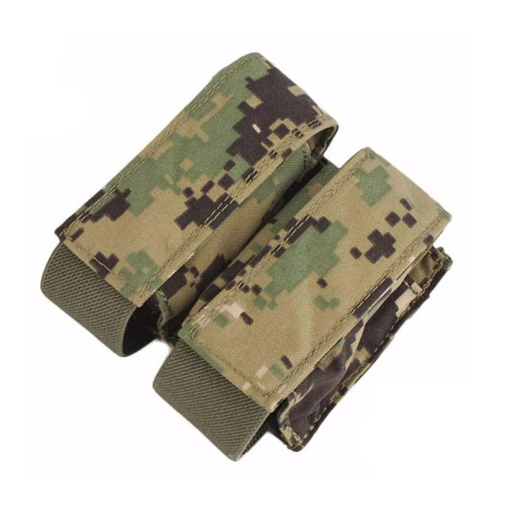 EMERSONGEAR Tactical Double Grenade Pouch 40mm MOLLE 9mm Magazine Bag