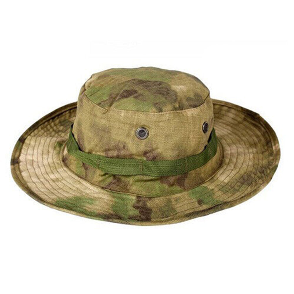 SINAIRSOFT Tactical Boonie Hat Camo Bucket Wide Brim Sun Fishing Bush Booney Cap