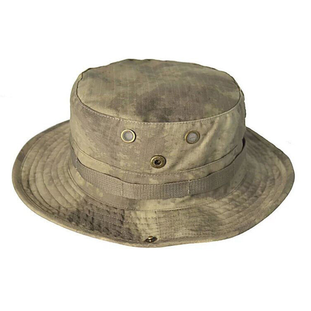SINAIRSOFT Tactical Boonie Hat Camo Bucket Wide Brim Sun Fishing Bush Booney Cap