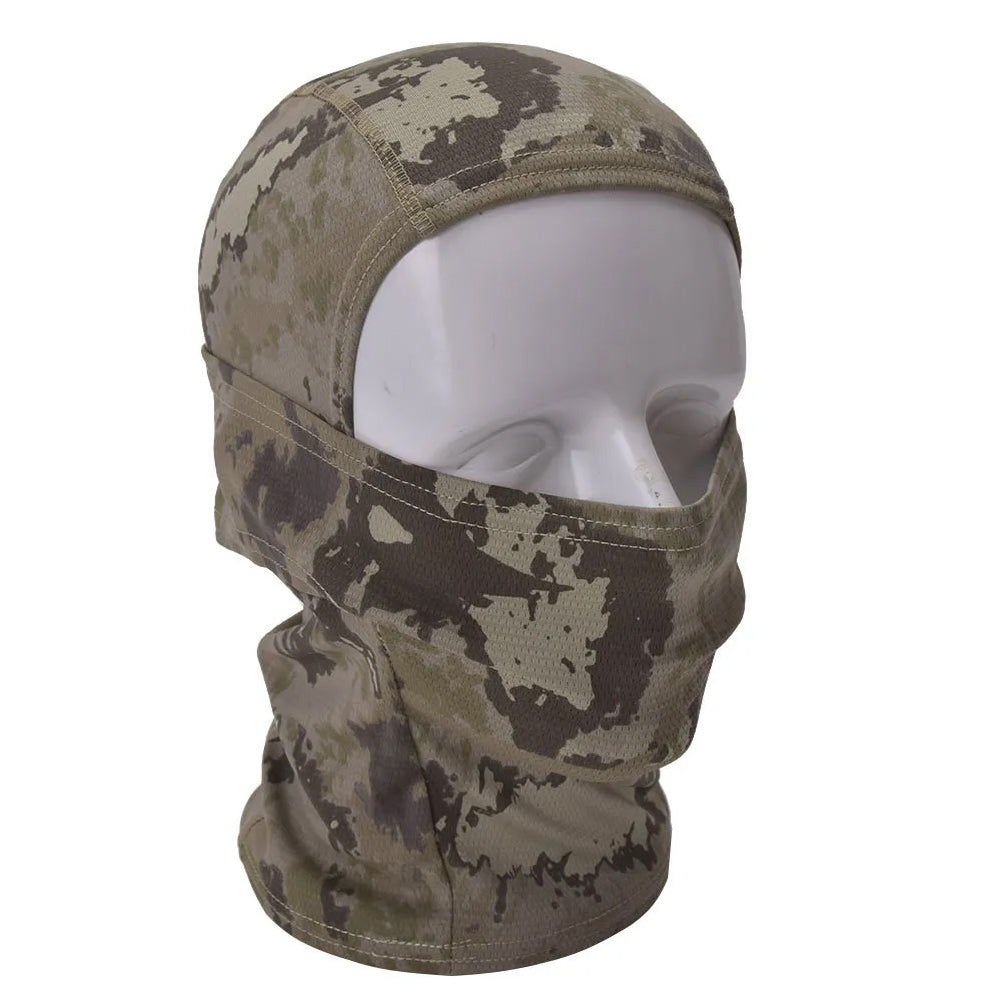 SINAIRSOFT Tactical Camo Full Hat Face Mask Neck Scarf Windproof Cycling Protect