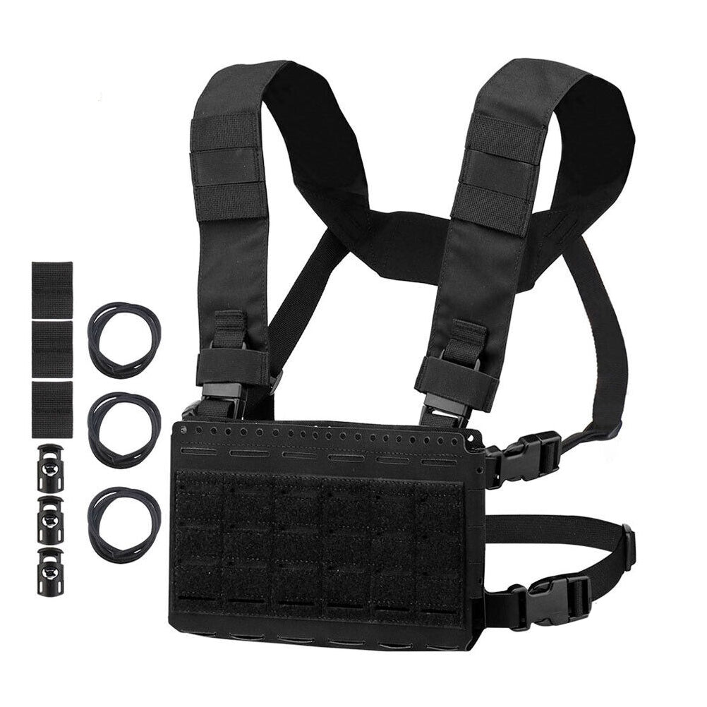 SINAIRSOFT Tactical Chest Rig Vest MK5 Micro Fight Chassis MOLLE Carrier 5.56 Mag Pouch