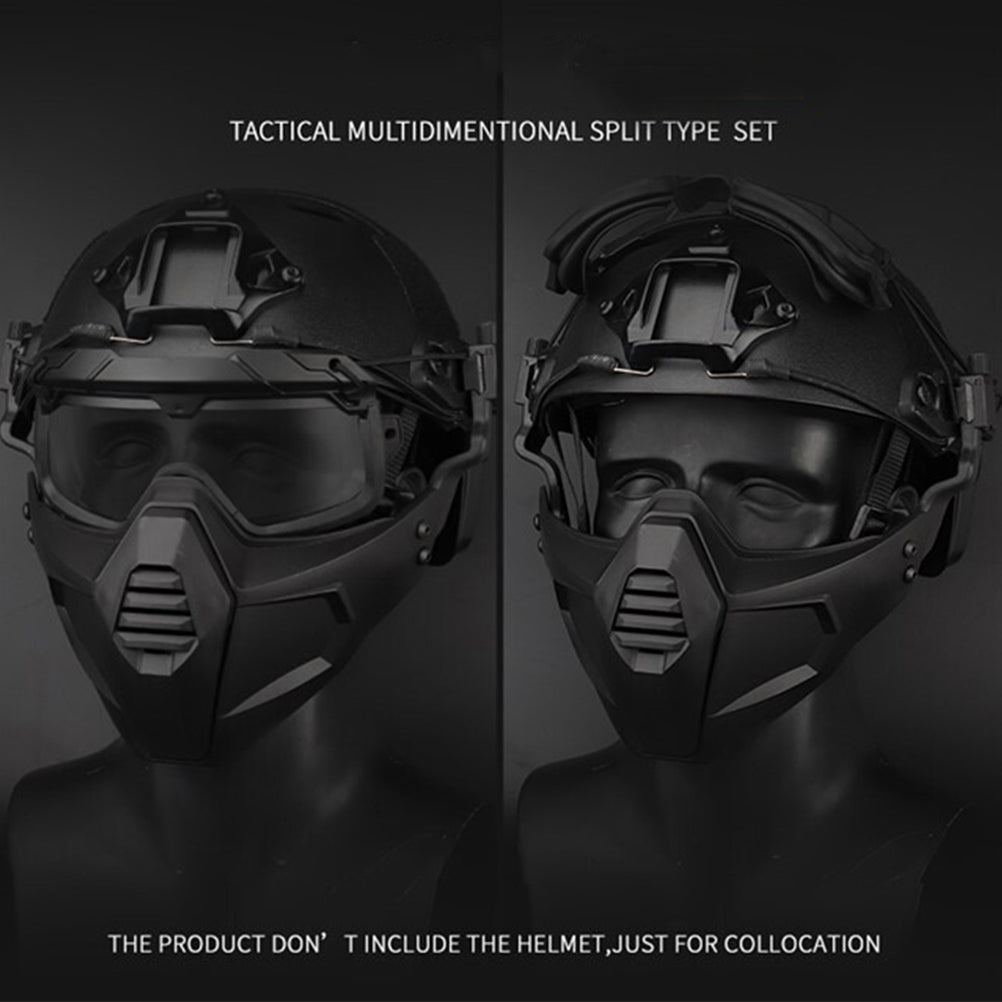 SINAIRSOFT Tactical Half Fask Mask & Goggle Set Protective Mask
