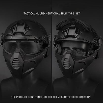 SINAIRSOFT Tactical Half Fask Mask & Goggle Set Protective Mask