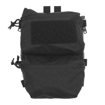SINAIRSOFT Tactical Back Panel Double Pouch For V5 Plate Vest Zipper GP Bag