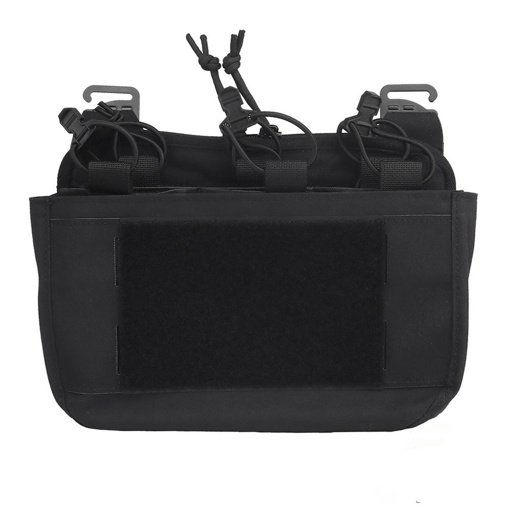 SINAIRSOFT Tactical G-hook DOPE Front Flap Pouch Triple Mag Pack MOLLE Panel Chest Rig Bag