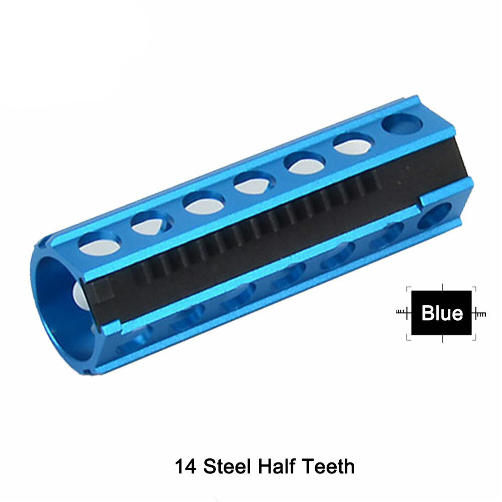 SINAIRSOFT MA Full Steel Or Half 14 Teeth Aluminum Piston for Airsoft AEG Ver. 2/3 Gearbox