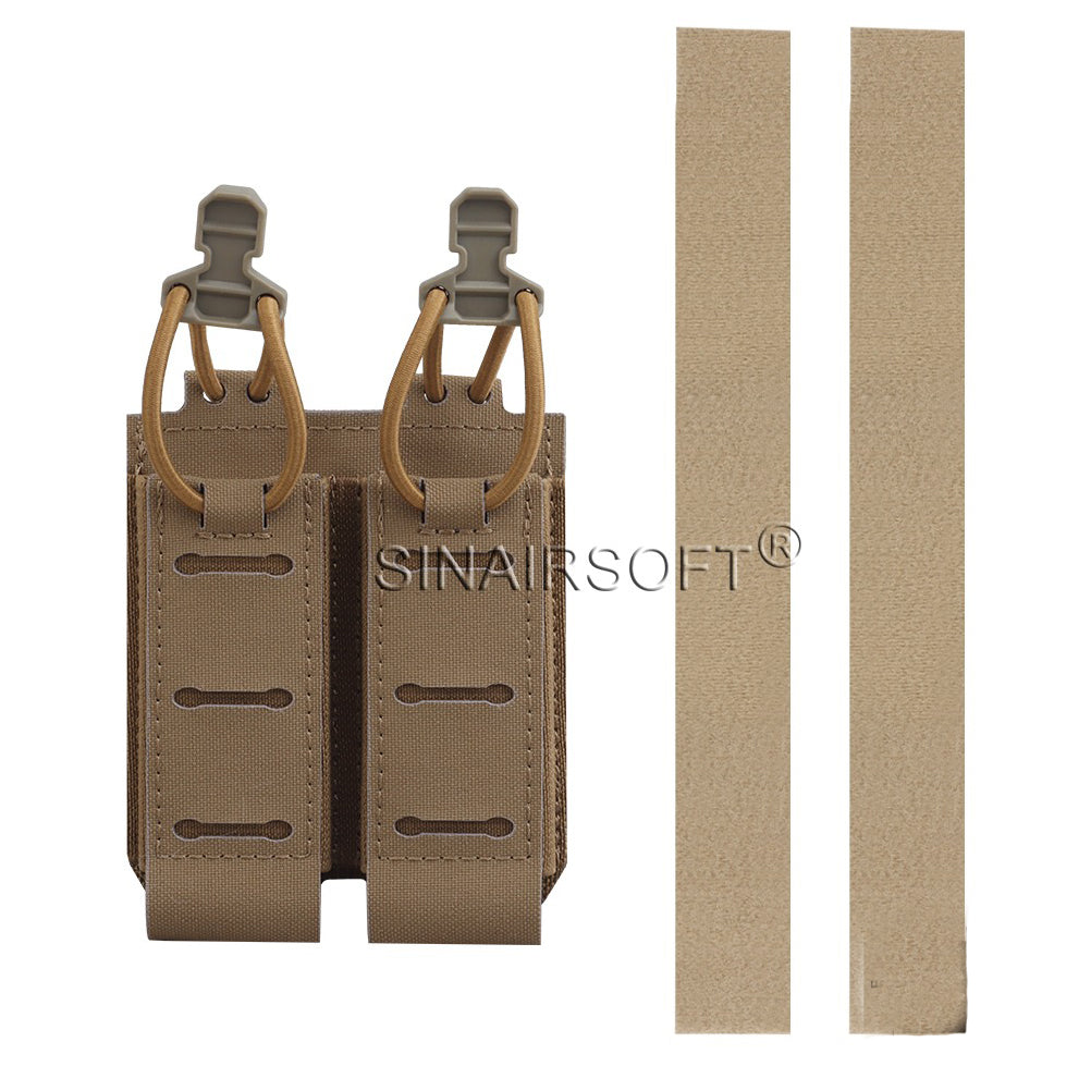 SINAIRSOFT Camo Dual 9mm Magazine Bag MOLLE Bag Tactical Vest  Storage Bag